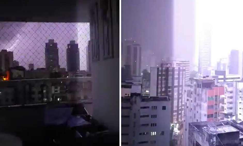 Madrugada de chuva e relâmpagos assusta soteropolitanos