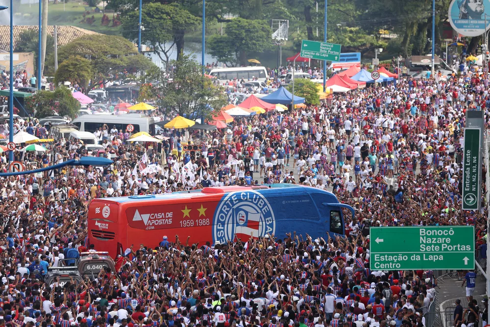 Contra o Vasco, Bahia bate recorde de público em jogos entre clubes na Arena Fonte Nova