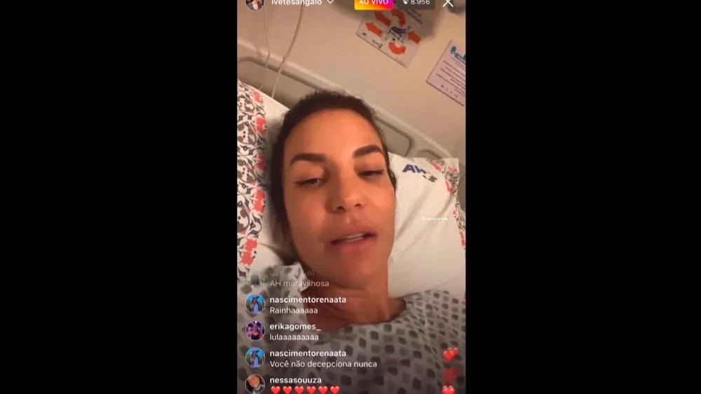 Ivete Sangalo é internada com infecção intestinal em hospital de Salvador: 'graças a Deus tudo ocorrendo maravilhosamente'