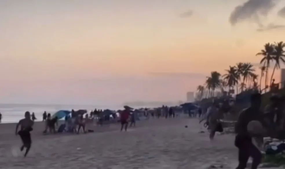 Quatro homens foram roubados na praia de Jaguaribe 