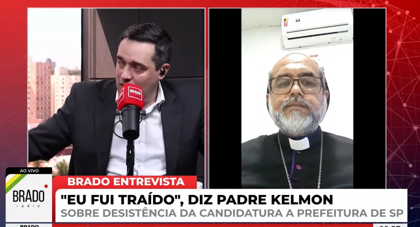 ”Fui traído”, diz padre Kelmon sobre pré-candidatura a prefeitura de SP