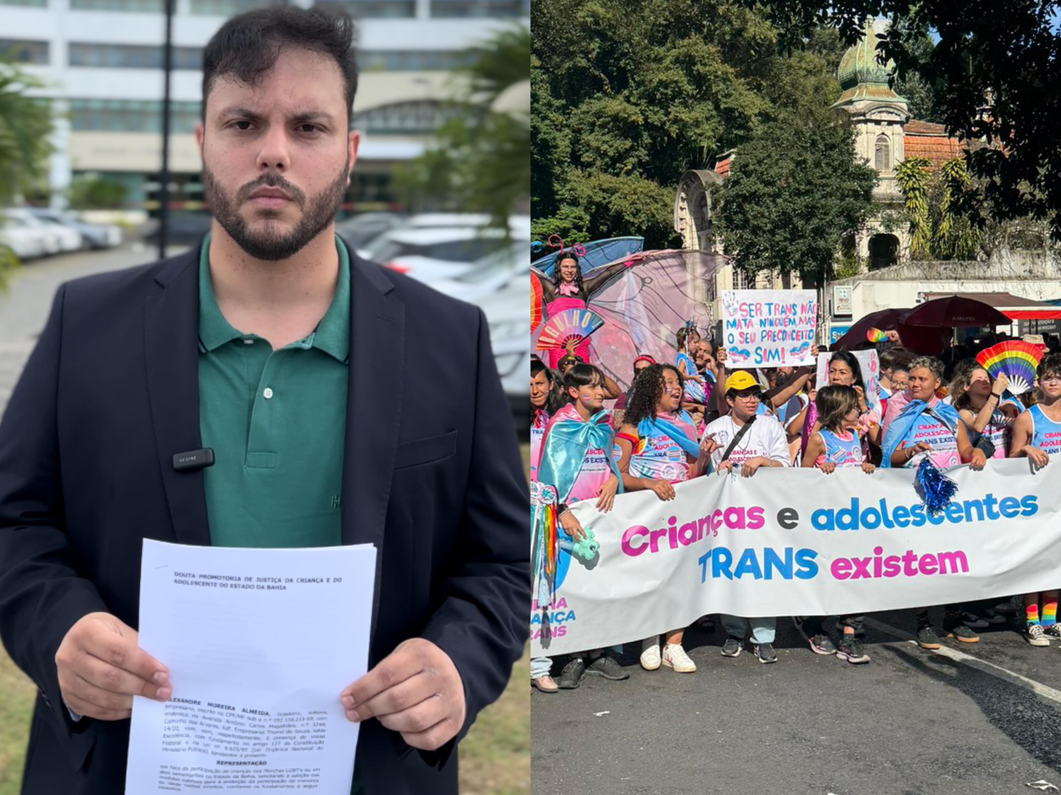Alexandre Moreira pede proibição da participação de crianças nas marchas LGBT na Bahia 