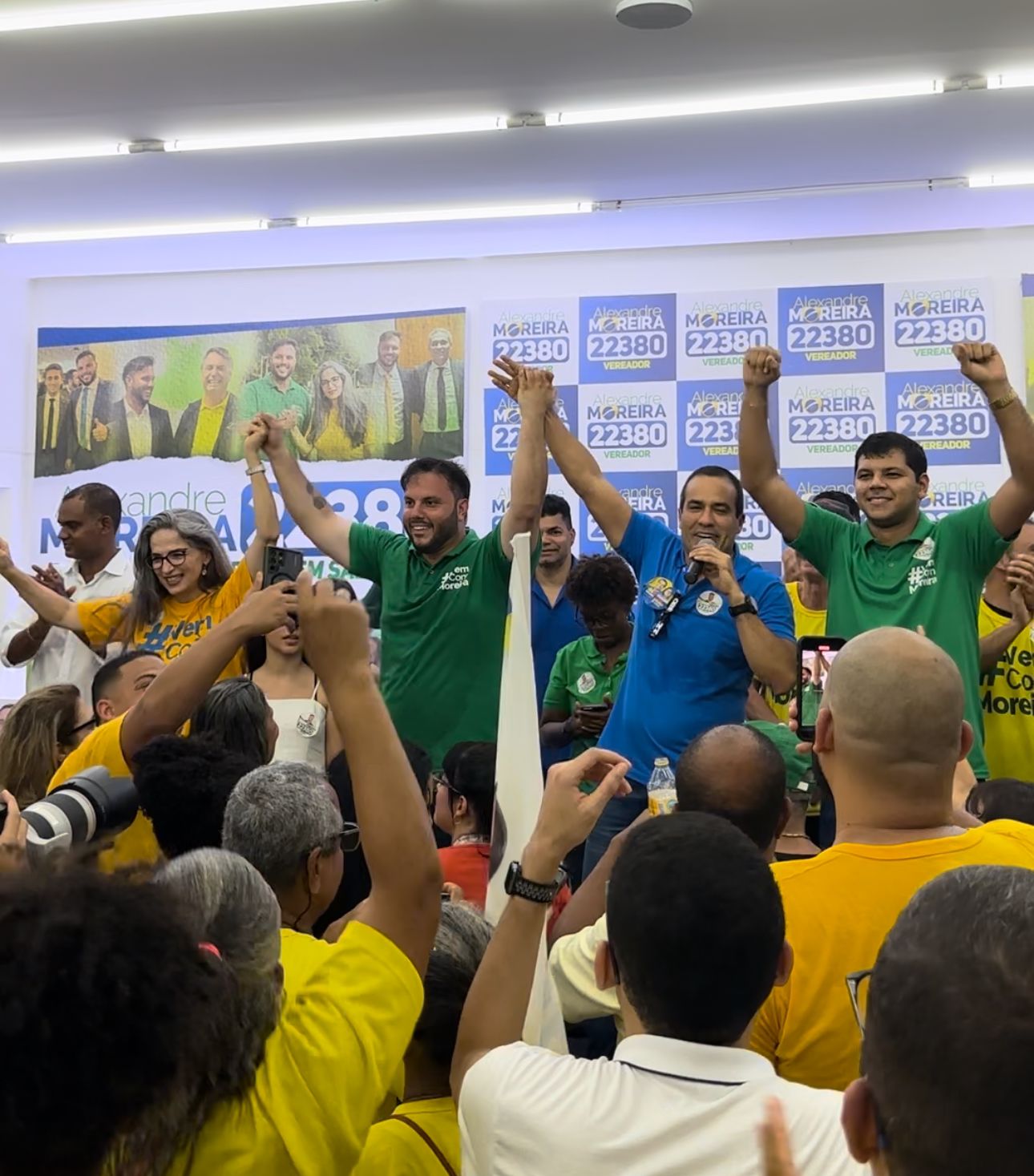 Com a presença de Bruno Reis, Alexandre Moreira inaugura comitê oficial de sua candidatura a vereador de Salvador