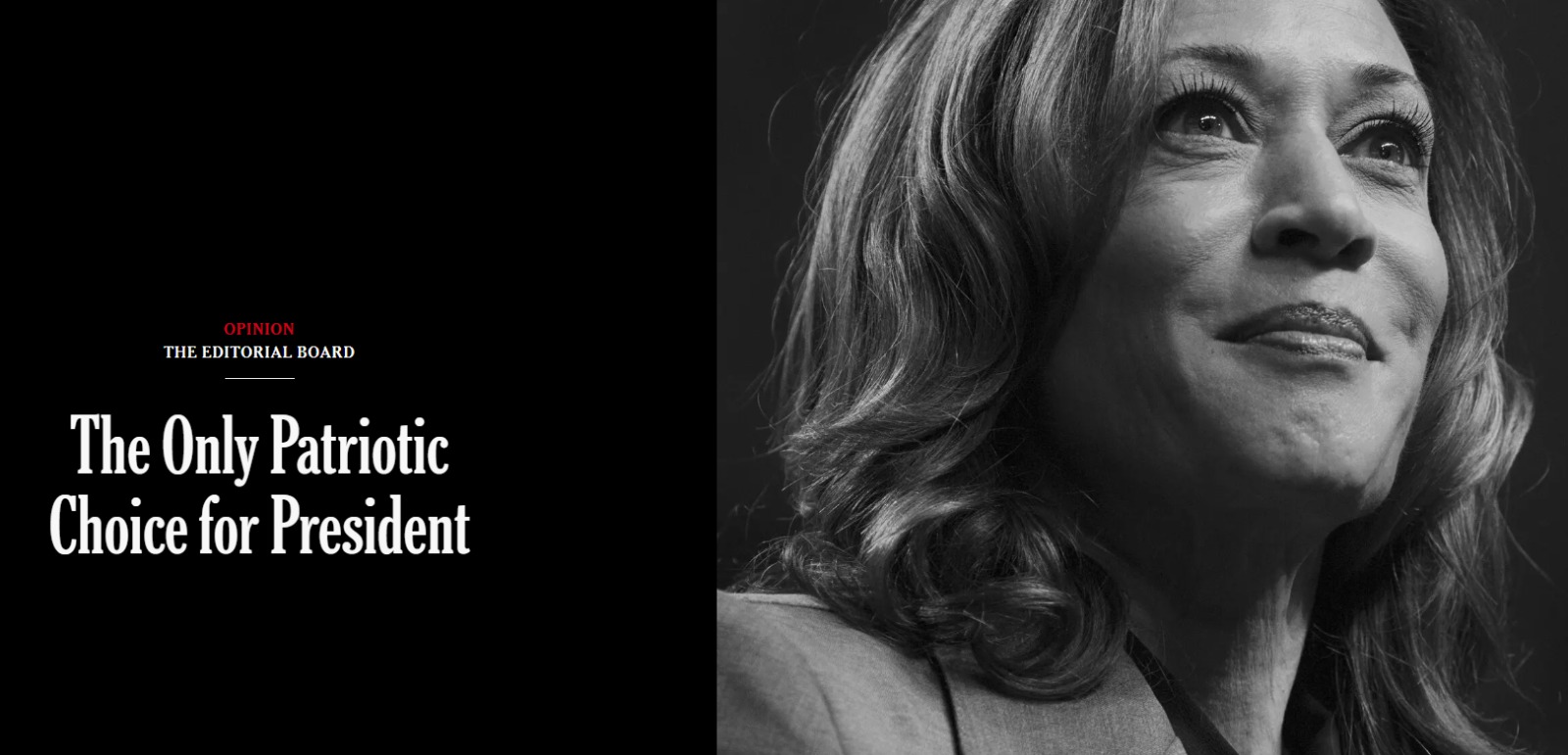 Eleições EUA: The New York Times declara apoio a Kamala Harris